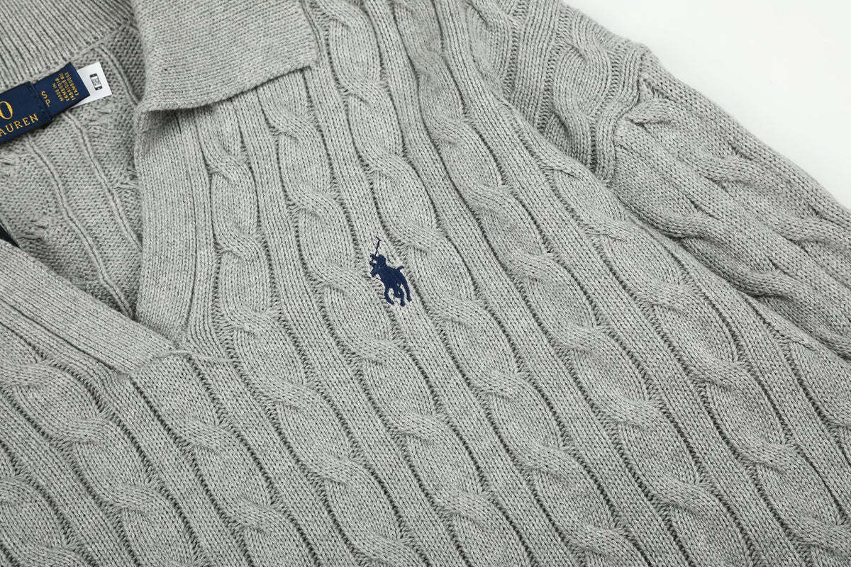Ralph Lauren Saç Örgü Polo Yaka Kazak