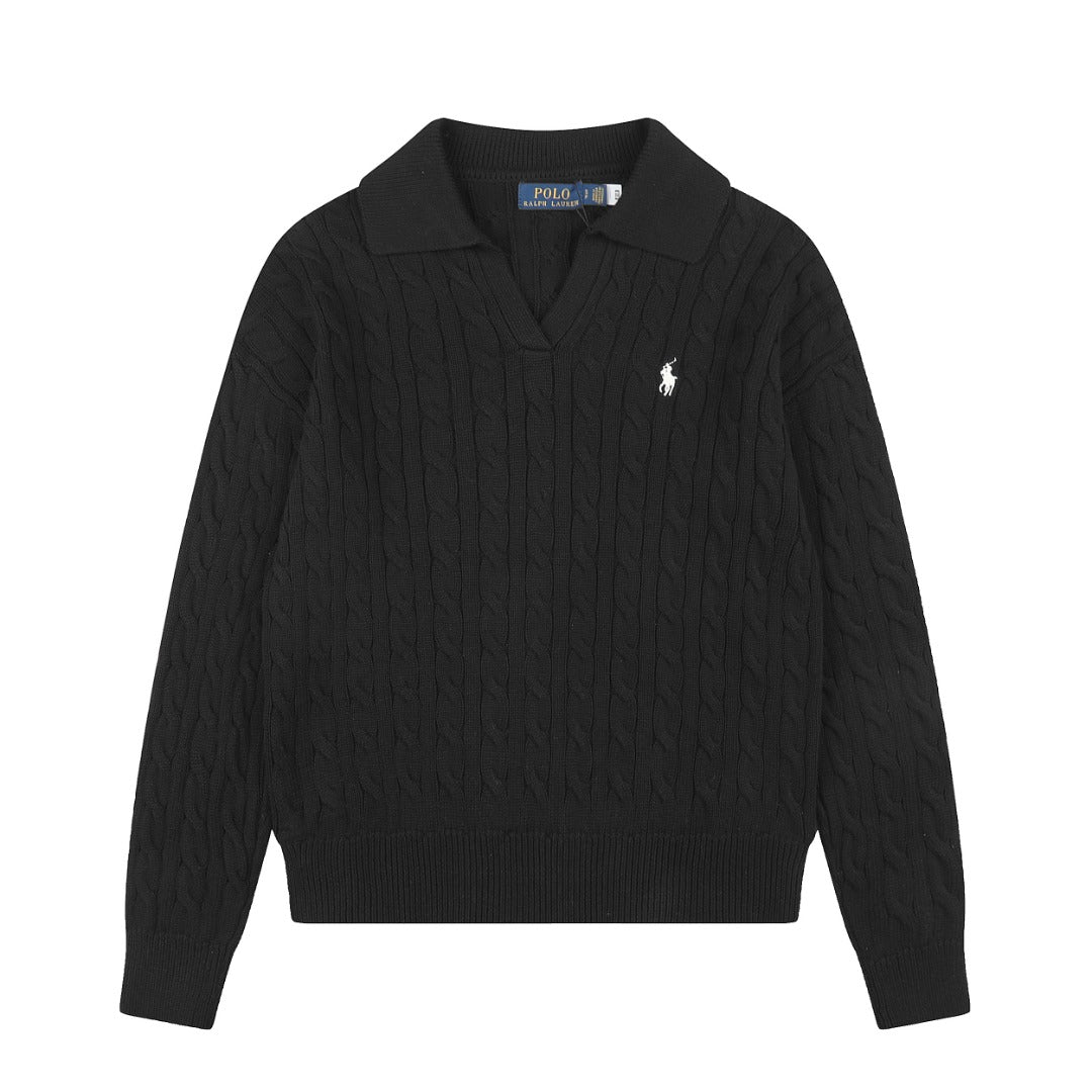 Ralph Lauren Saç Örgü Polo Yaka Kazak