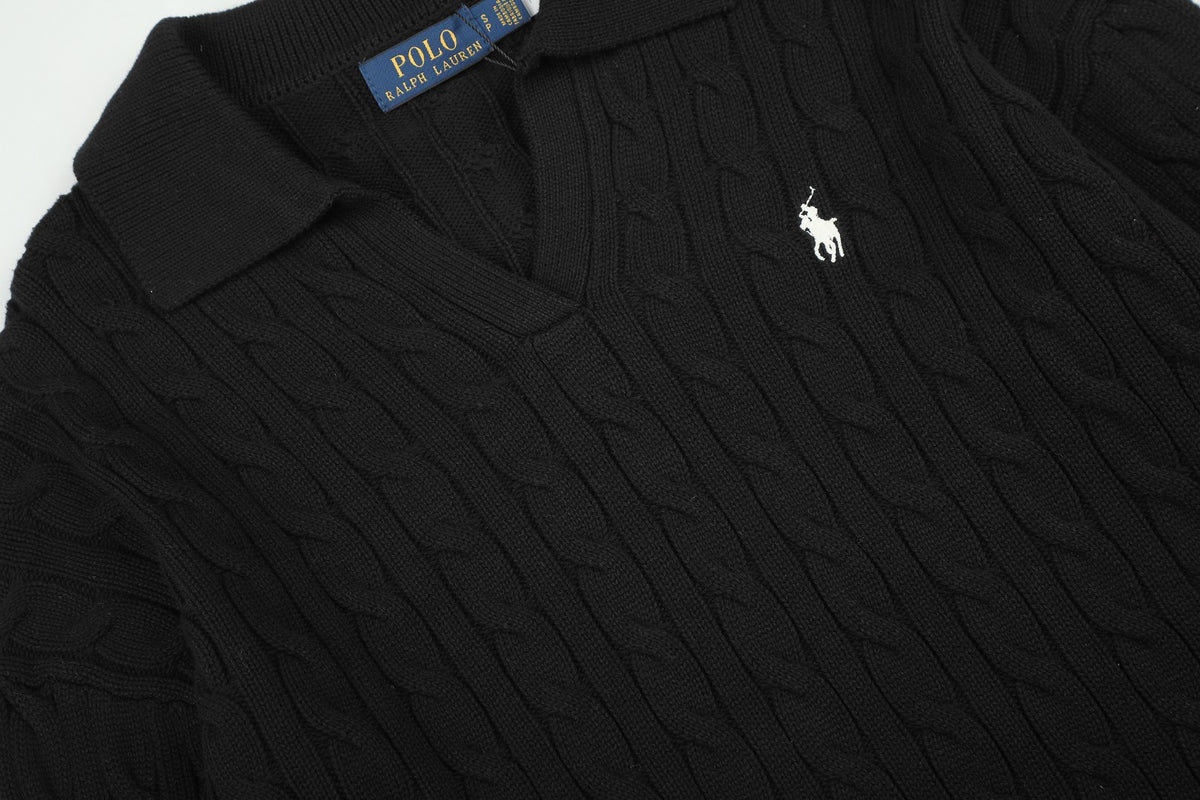 Ralph Lauren Saç Örgü Polo Yaka Kazak