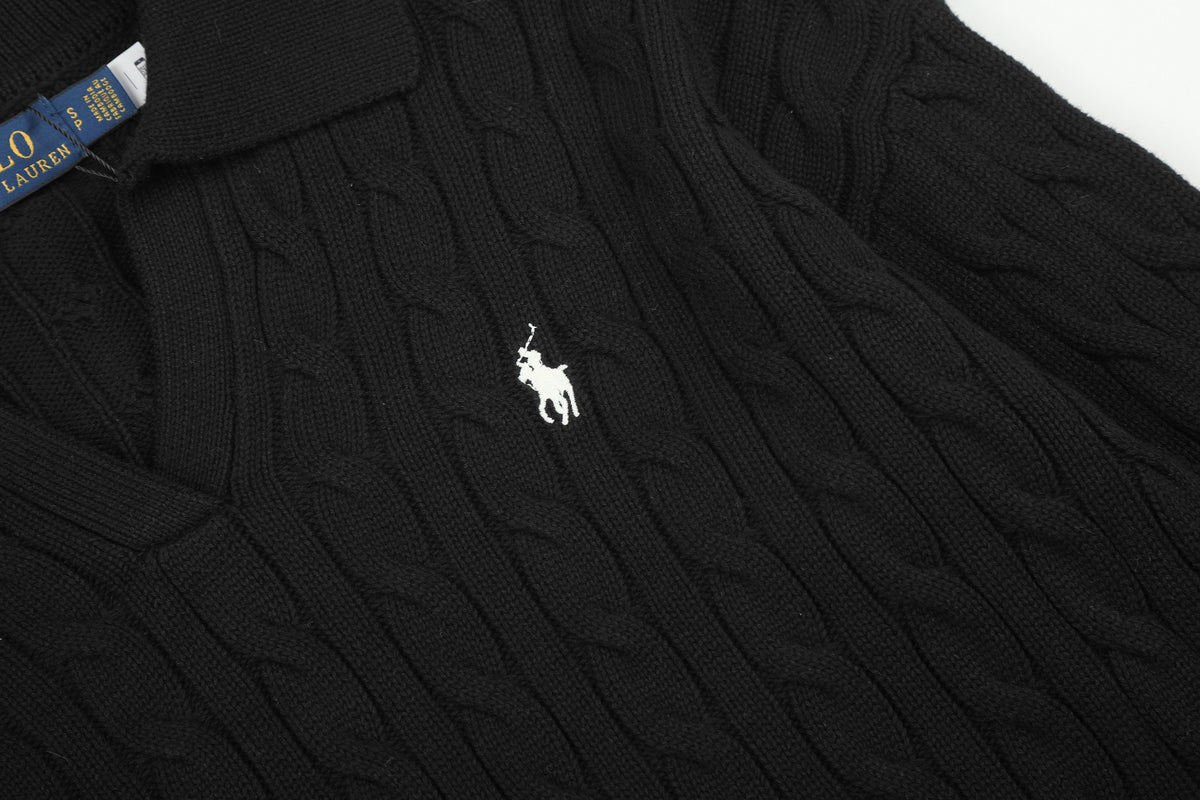 Ralph Lauren Saç Örgü Polo Yaka Kazak