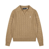 Ralph Lauren Saç Örgü Polo Yaka Kazak