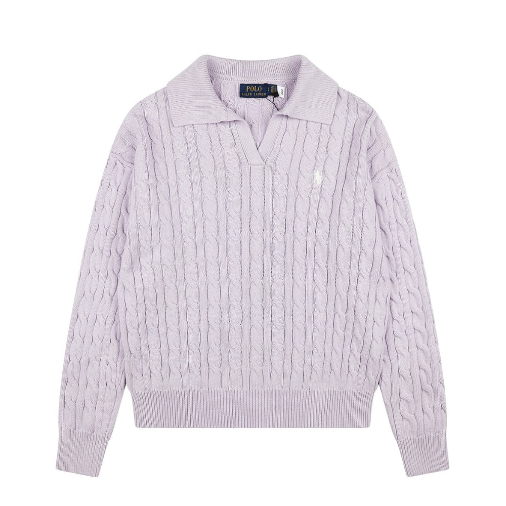 Ralph Lauren Saç Örgü Polo Yaka Kazak
