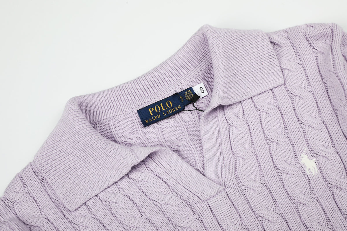 Ralph Lauren Saç Örgü Polo Yaka Kazak