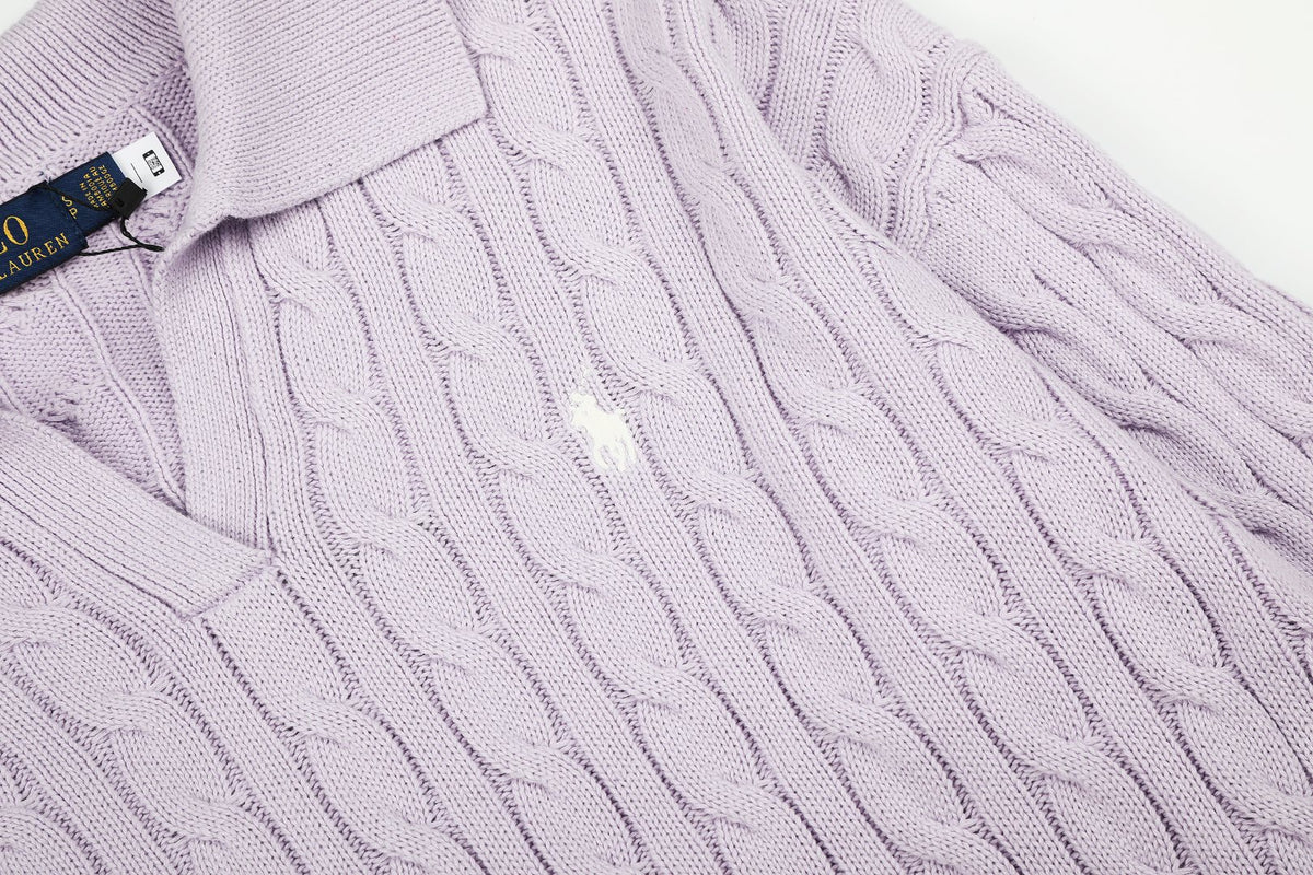 Ralph Lauren Saç Örgü Polo Yaka Kazak