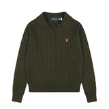 Ralph Lauren Saç Örgü Polo Yaka Kazak