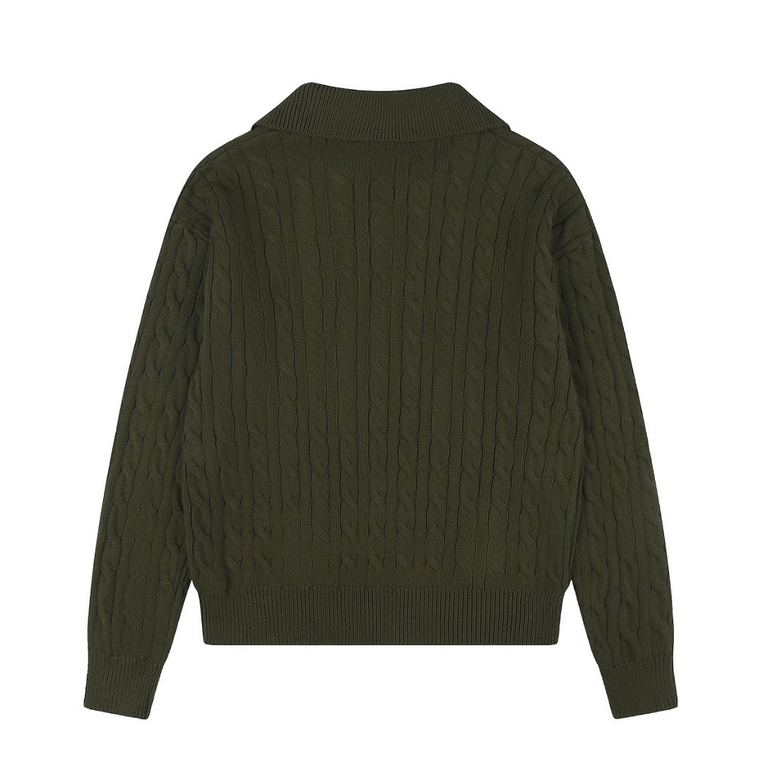Ralph Lauren Saç Örgü Polo Yaka Kazak