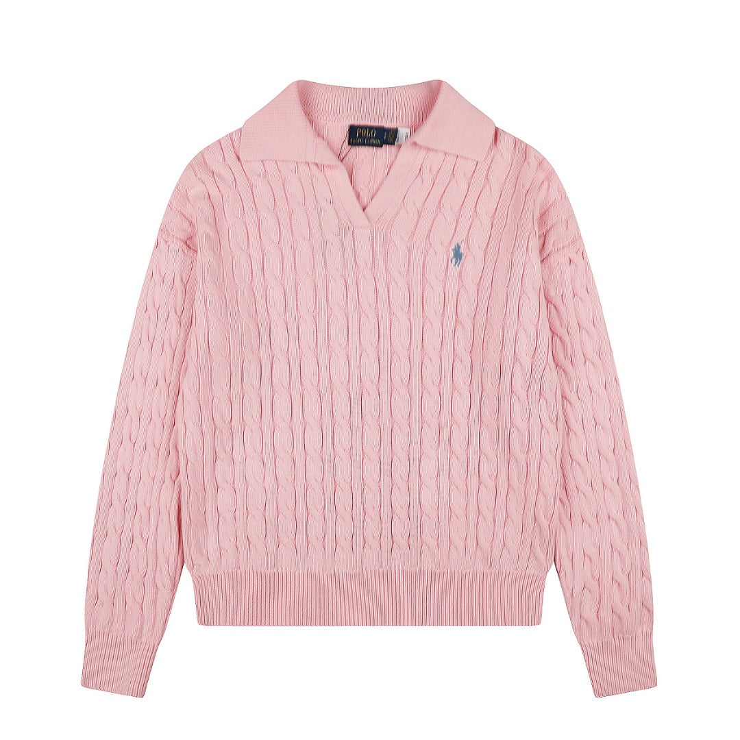 Ralph Lauren Saç Örgü Polo Yaka Kazak