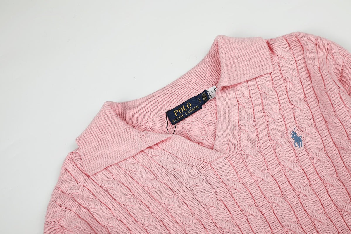 Ralph Lauren Saç Örgü Polo Yaka Kazak