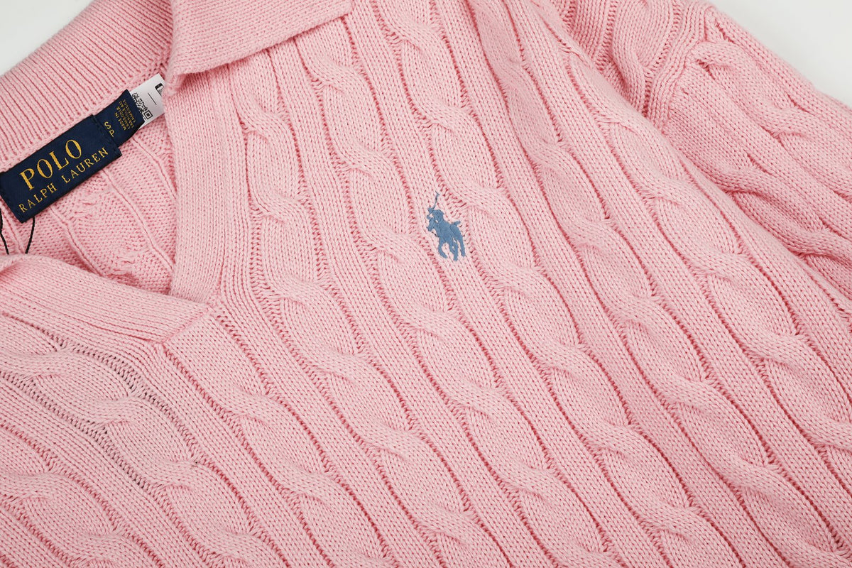 Ralph Lauren Saç Örgü Polo Yaka Kazak