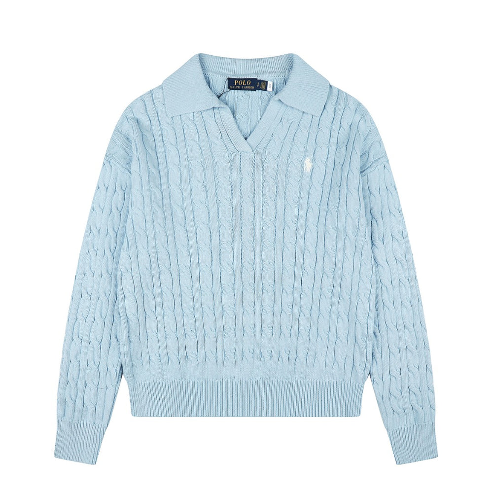 Ralph Lauren Saç Örgü Polo Yaka Kazak