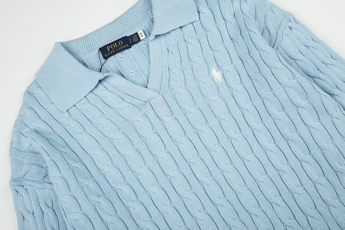 Ralph Lauren Saç Örgü Polo Yaka Kazak