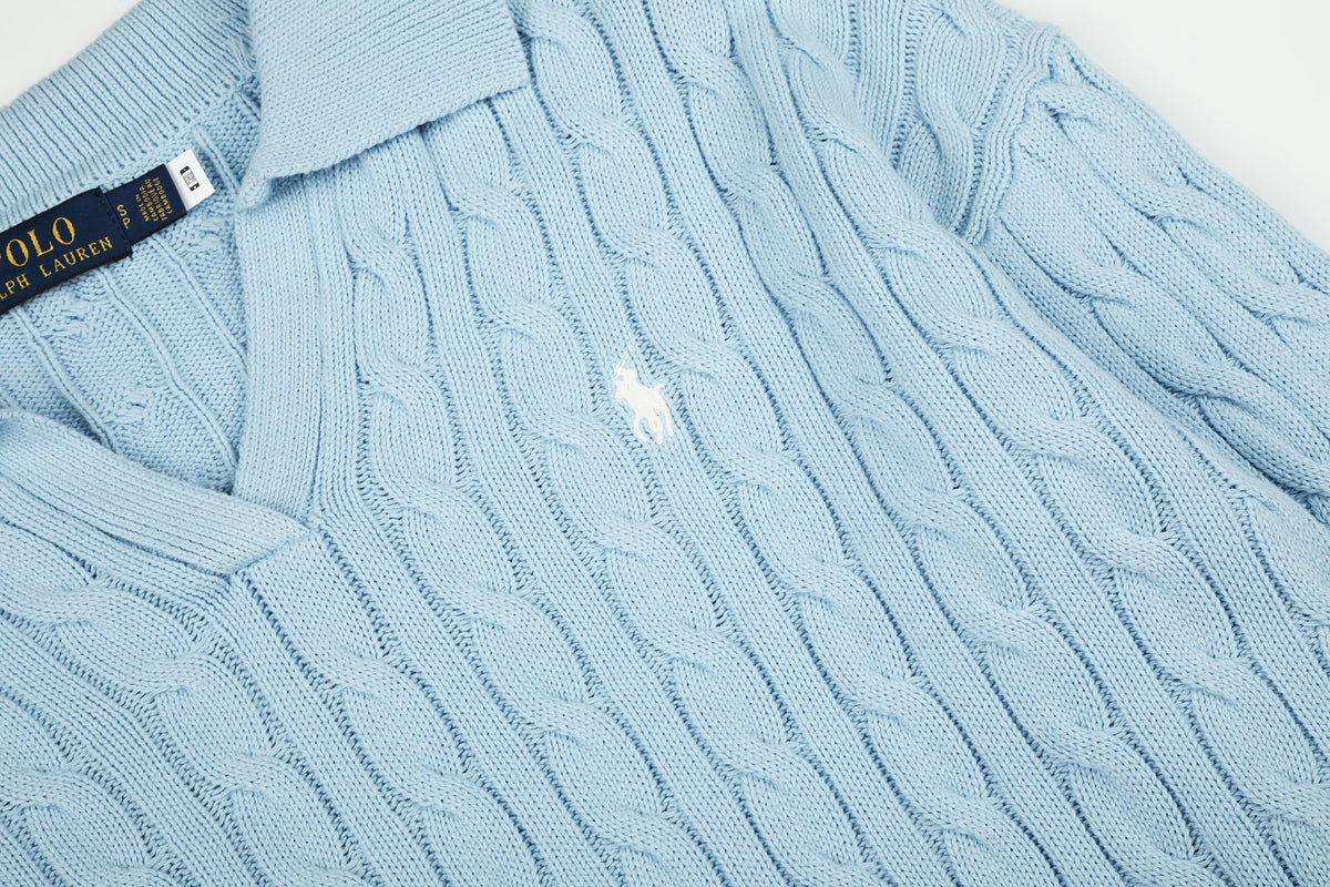 Ralph Lauren Saç Örgü Polo Yaka Kazak