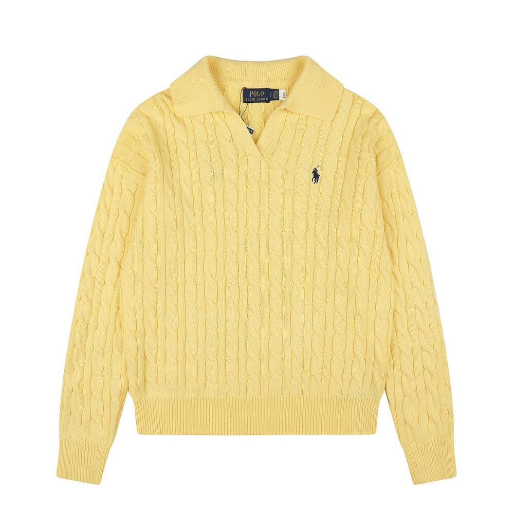 Ralph Lauren Saç Örgü Polo Yaka Kazak