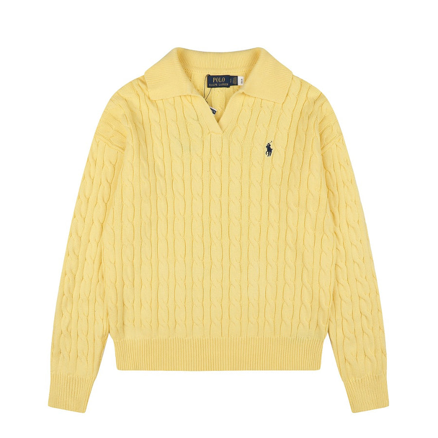 Ralph Lauren Saç Örgü Polo Yaka Kazak
