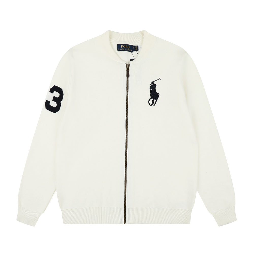 Ralph Lauren Big Pony Fermuarlı Örme Ceket UNISEX