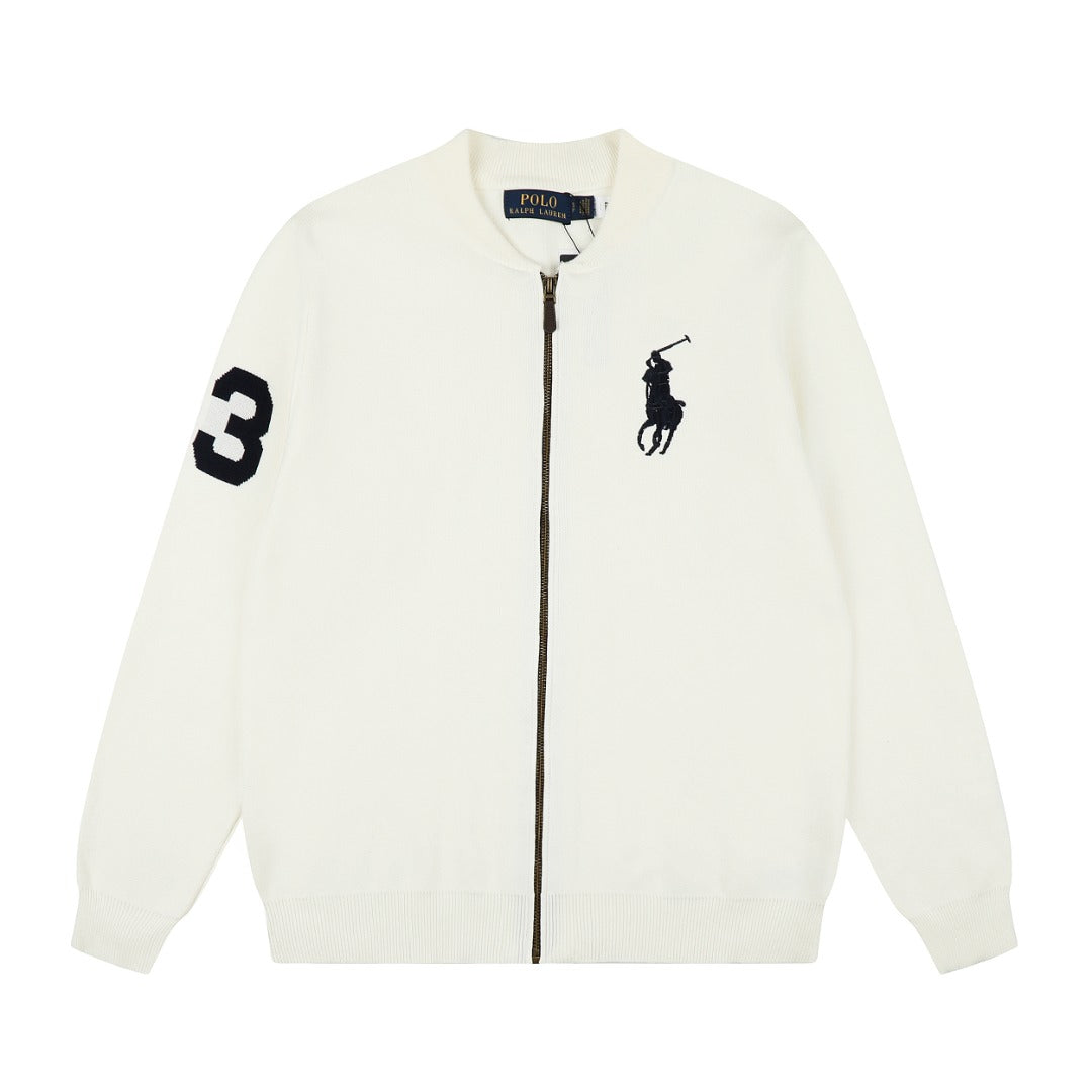Ralph Lauren Big Pony Fermuarlı Örme Ceket UNISEX