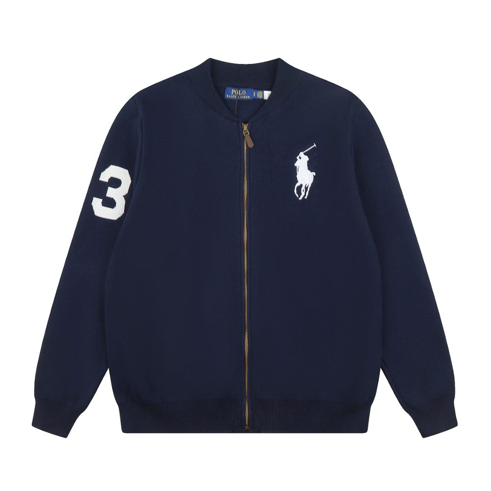 Ralph Lauren Big Pony Fermuarlı Örme Ceket UNISEX
