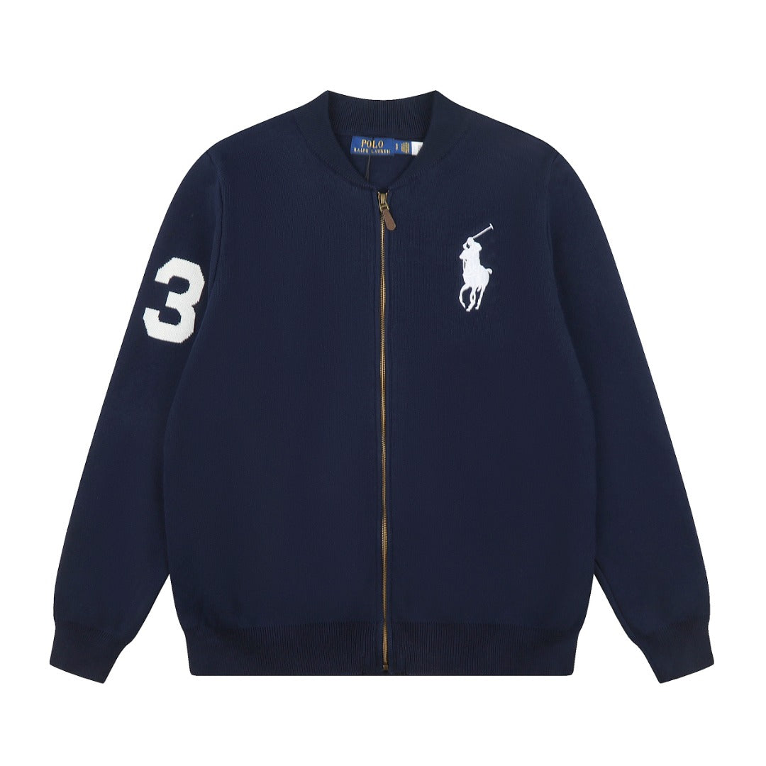 Ralph Lauren Big Pony Fermuarlı Örme Ceket UNISEX