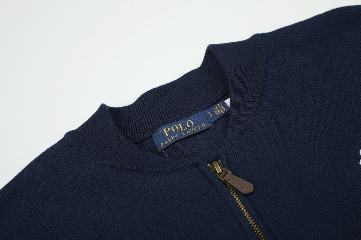 Ralph Lauren Big Pony Fermuarlı Örme Ceket UNISEX