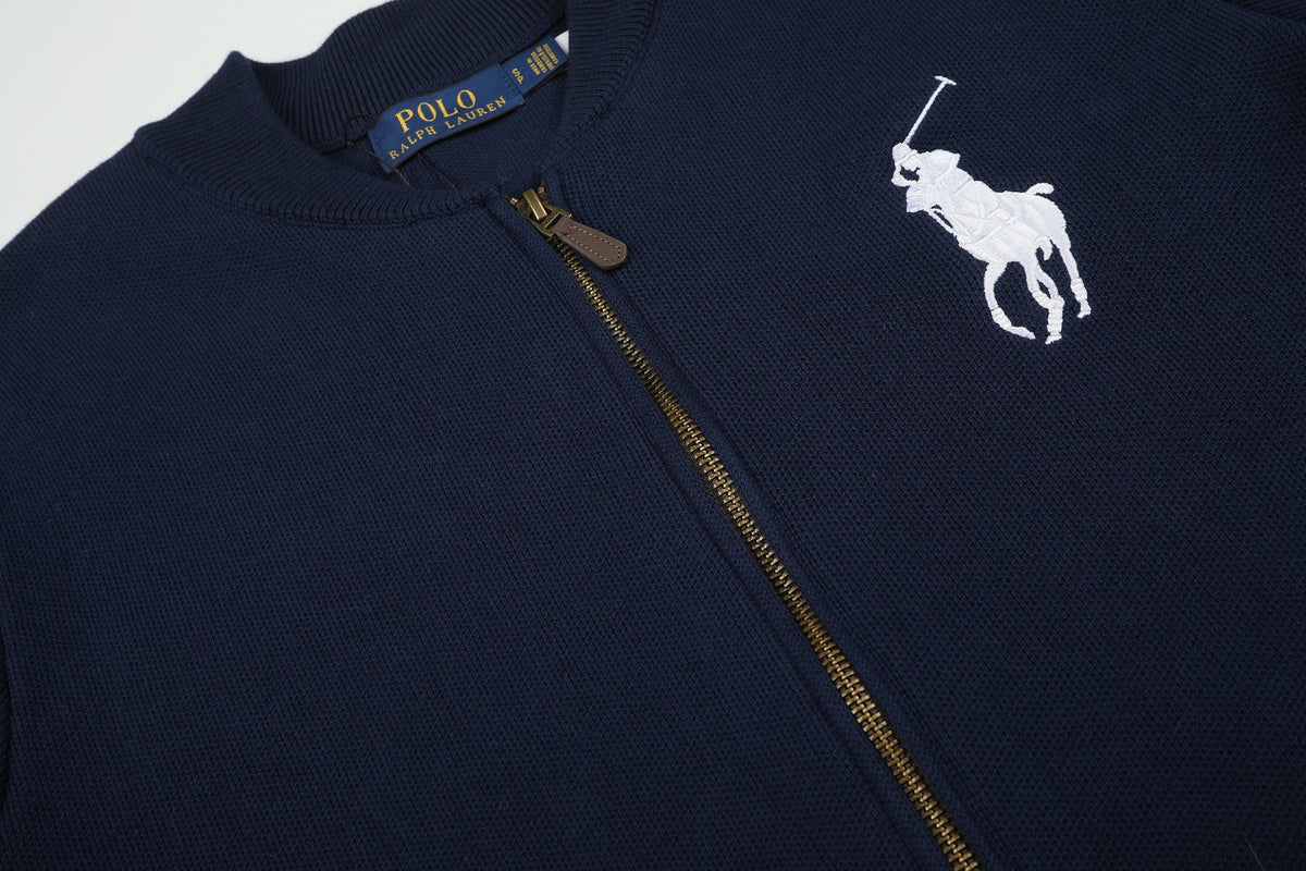 Ralph Lauren Big Pony Fermuarlı Örme Ceket UNISEX