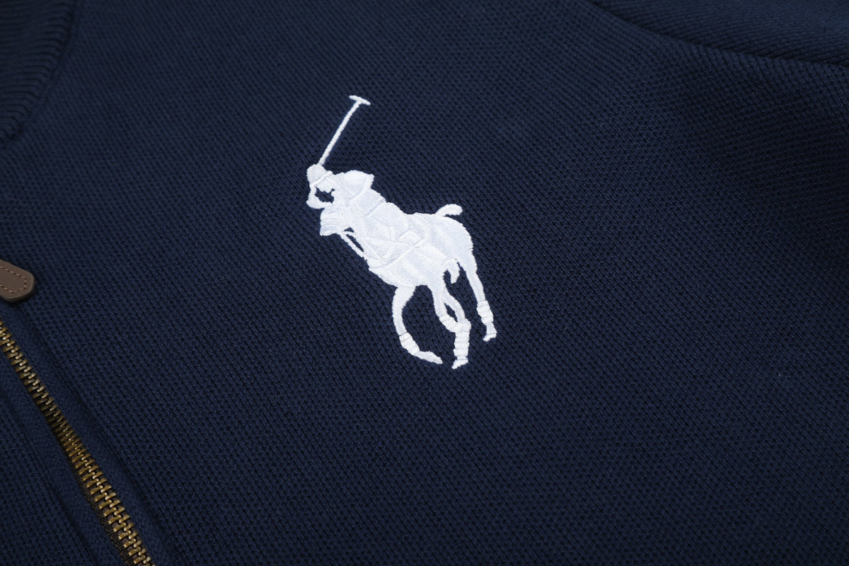 Ralph Lauren Big Pony Fermuarlı Örme Ceket UNISEX