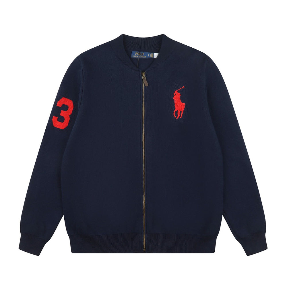 Ralph Lauren Big Pony Fermuarlı Örme Ceket UNISEX