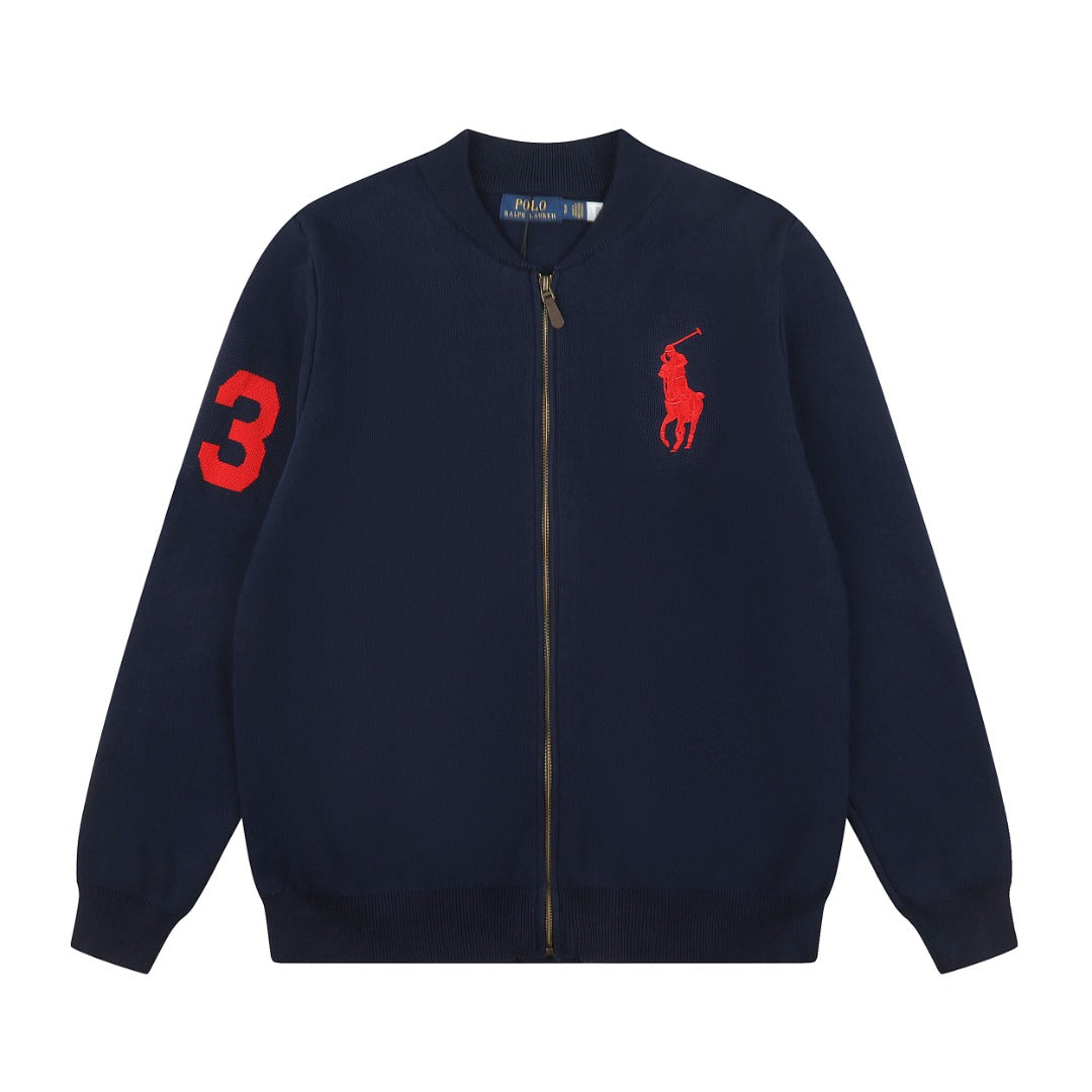 Ralph Lauren Big Pony Fermuarlı Örme Ceket UNISEX