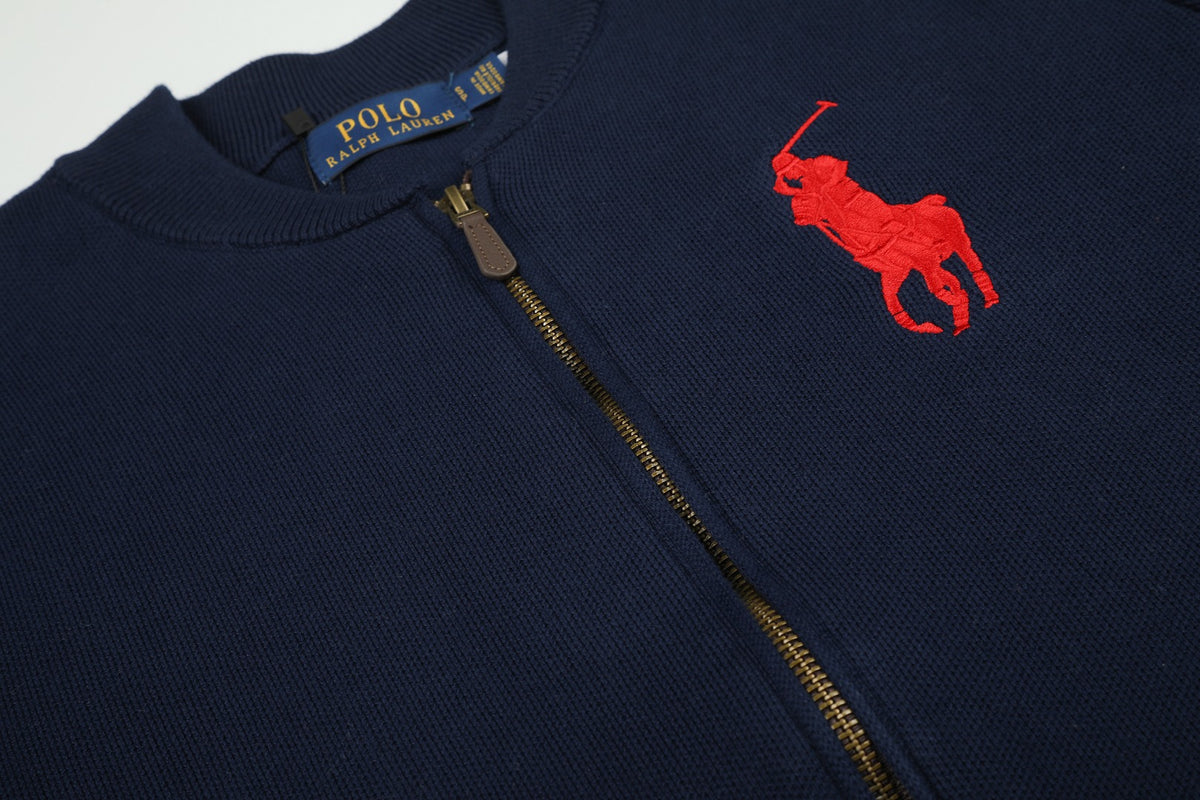 Ralph Lauren Big Pony Fermuarlı Örme Ceket UNISEX