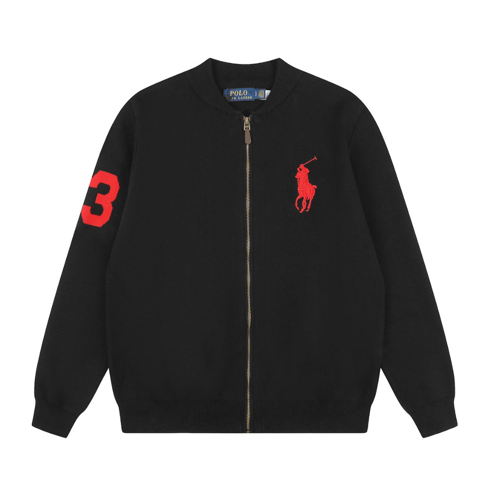 Ralph Lauren Big Pony Fermuarlı Örme Ceket UNISEX