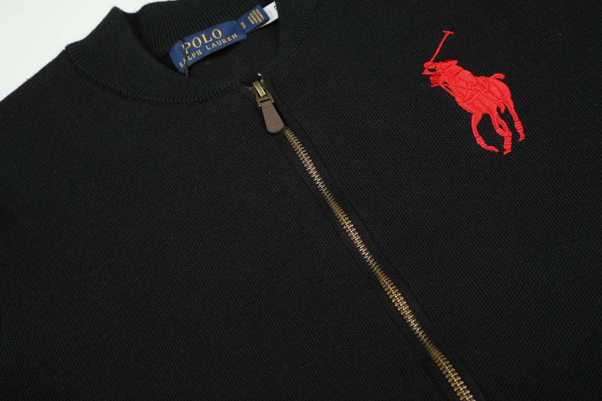 Ralph Lauren Big Pony Fermuarlı Örme Ceket UNISEX
