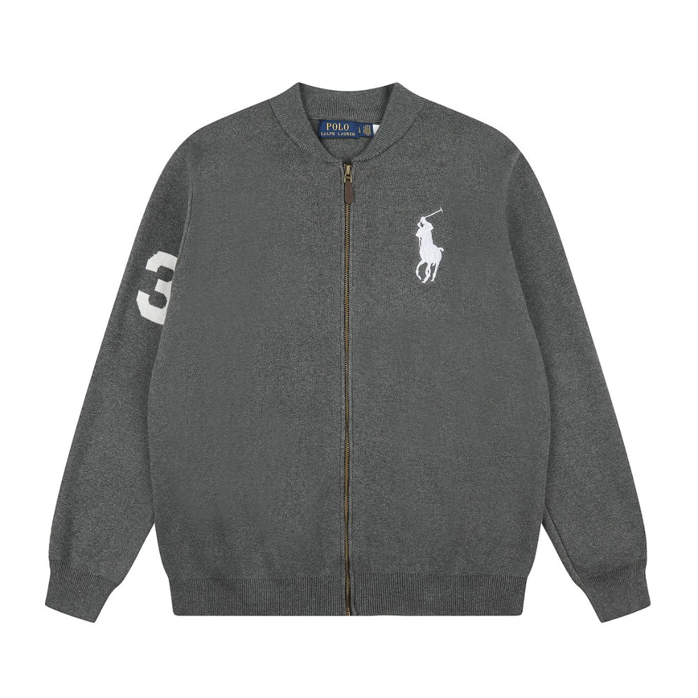 Ralph Lauren Big Pony Fermuarlı Örme Ceket UNISEX