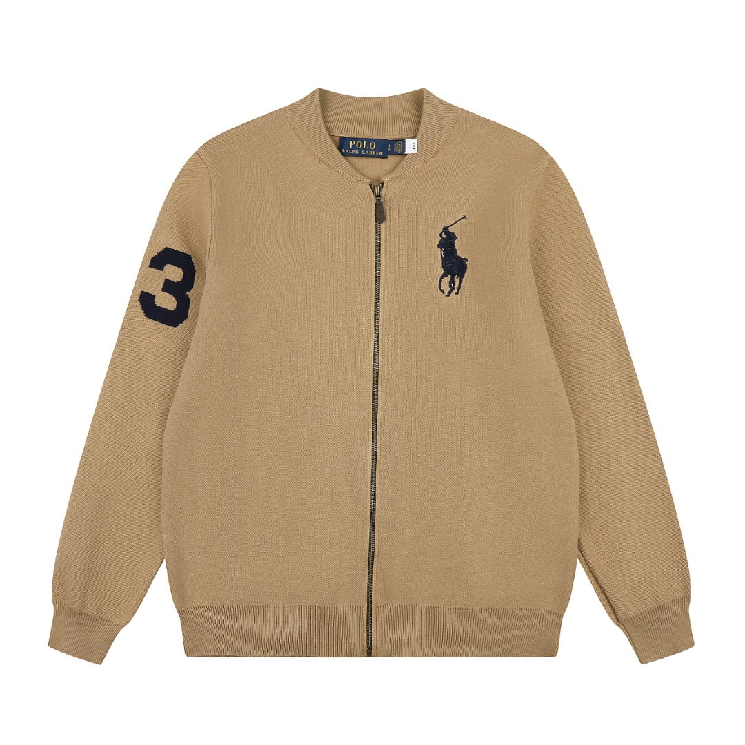 Ralph Lauren Big Pony Fermuarlı Örme Ceket UNISEX