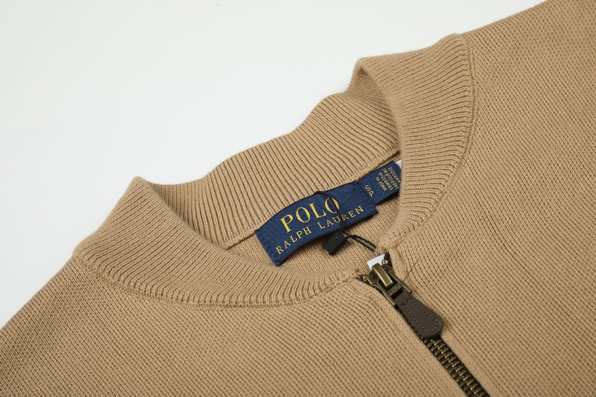 Ralph Lauren Big Pony Fermuarlı Örme Ceket UNISEX