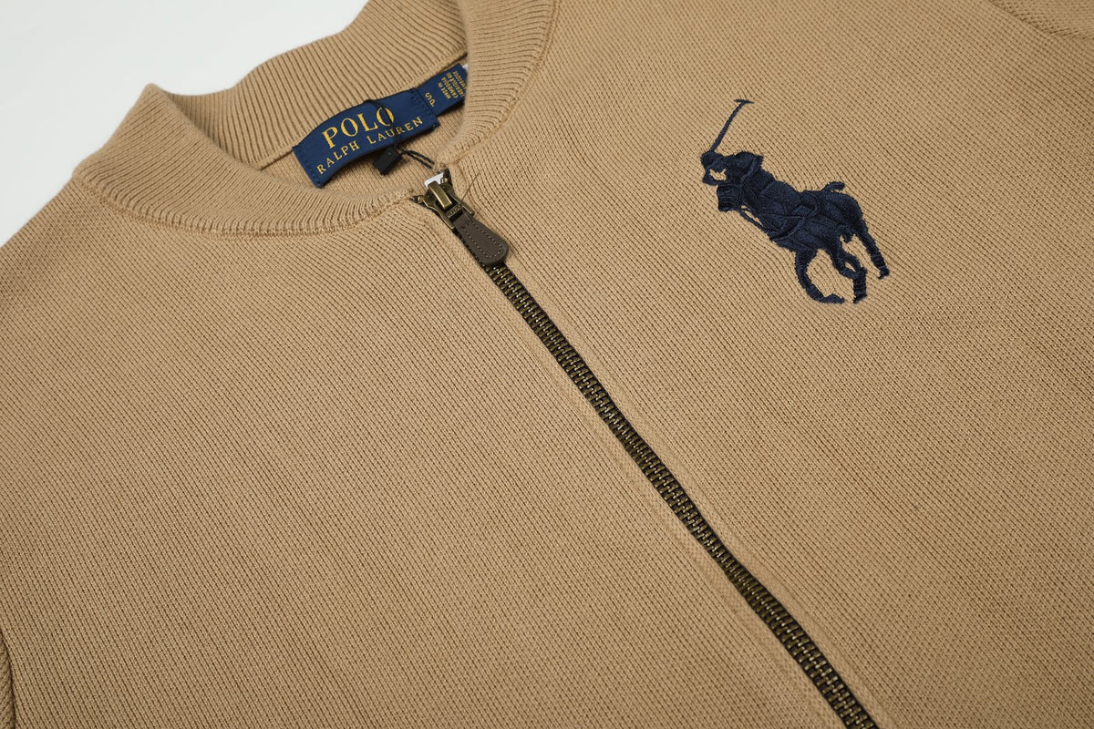 Ralph Lauren Big Pony Fermuarlı Örme Ceket UNISEX