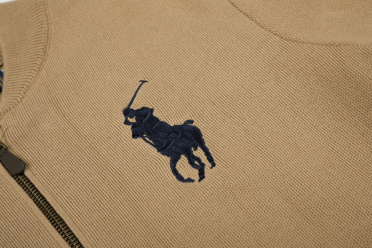 Ralph Lauren Big Pony Fermuarlı Örme Ceket UNISEX