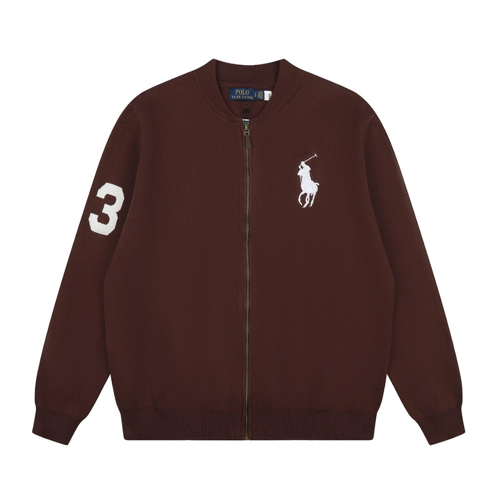 Ralph Lauren Big Pony Fermuarlı Örme Ceket UNISEX