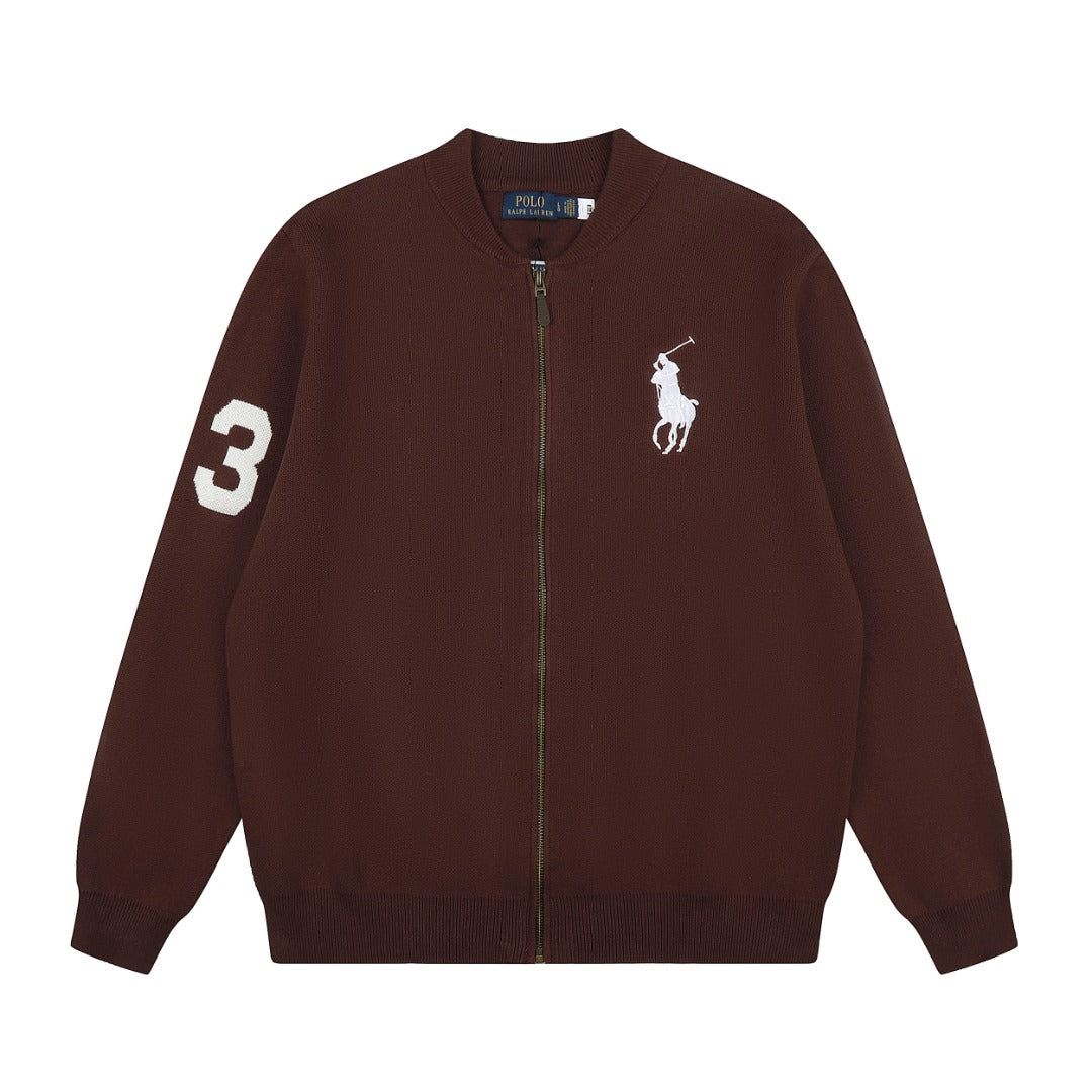 Ralph Lauren Big Pony Fermuarlı Örme Ceket UNISEX