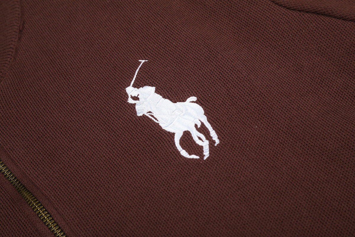Ralph Lauren Big Pony Fermuarlı Örme Ceket UNISEX