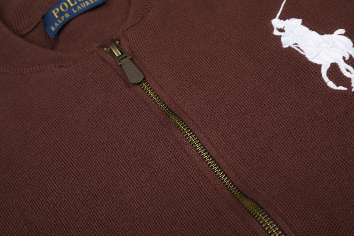 Ralph Lauren Big Pony Fermuarlı Örme Ceket UNISEX