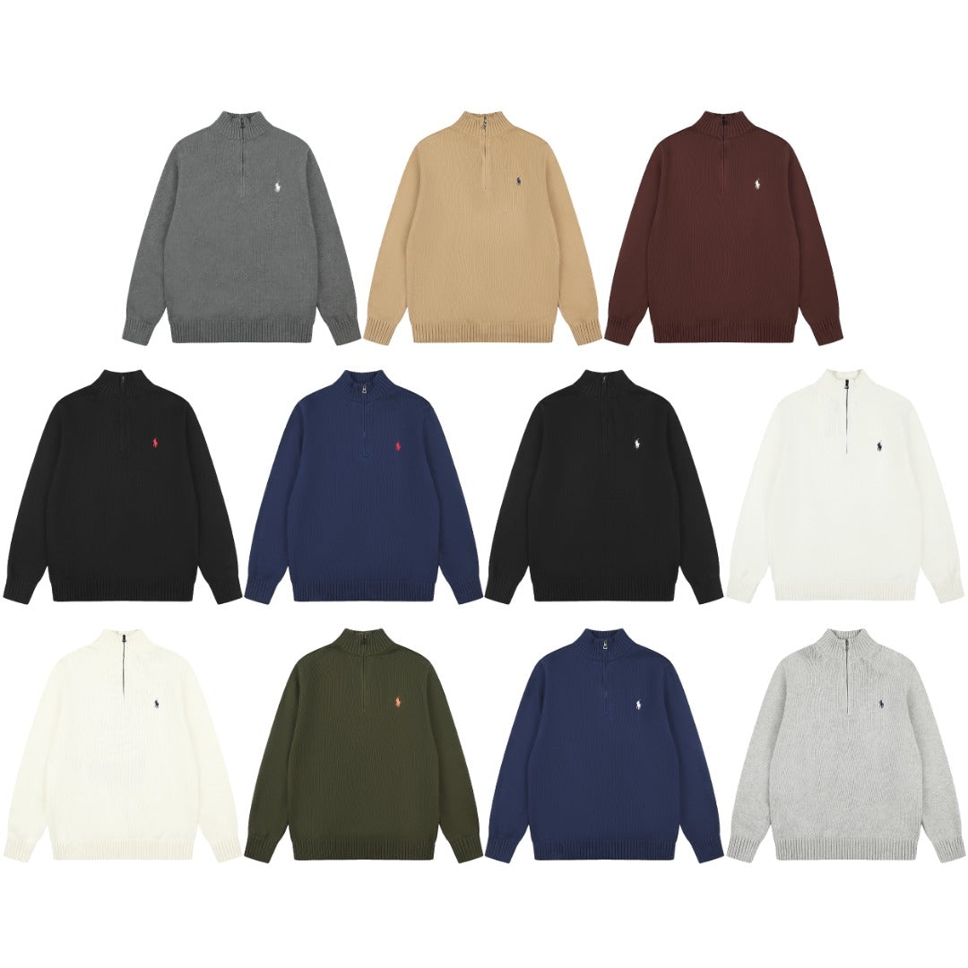 Ralph Lauren Yarım Fermuarlı Örme Kazak UNISEX