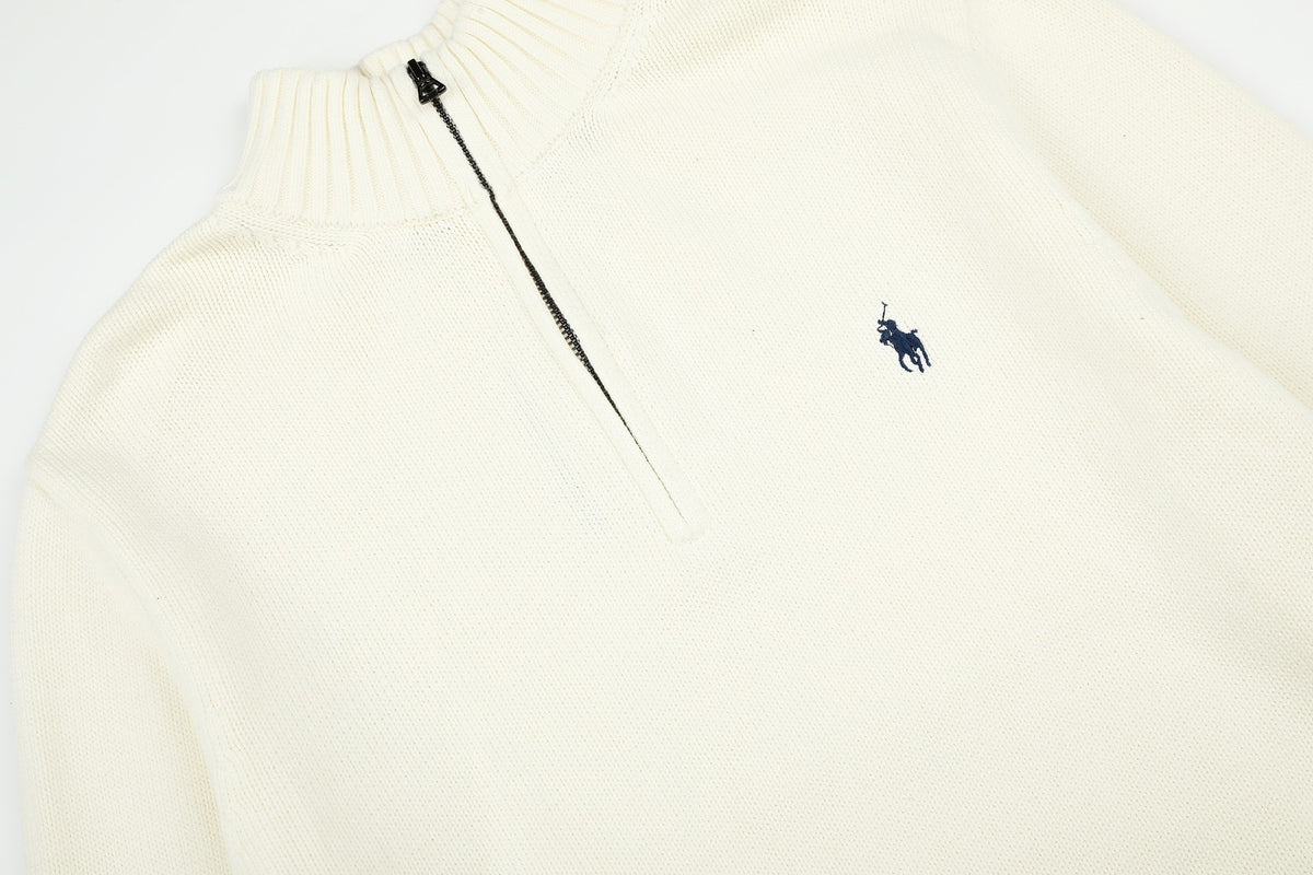 Ralph Lauren Yarım Fermuarlı Örme Kazak UNISEX