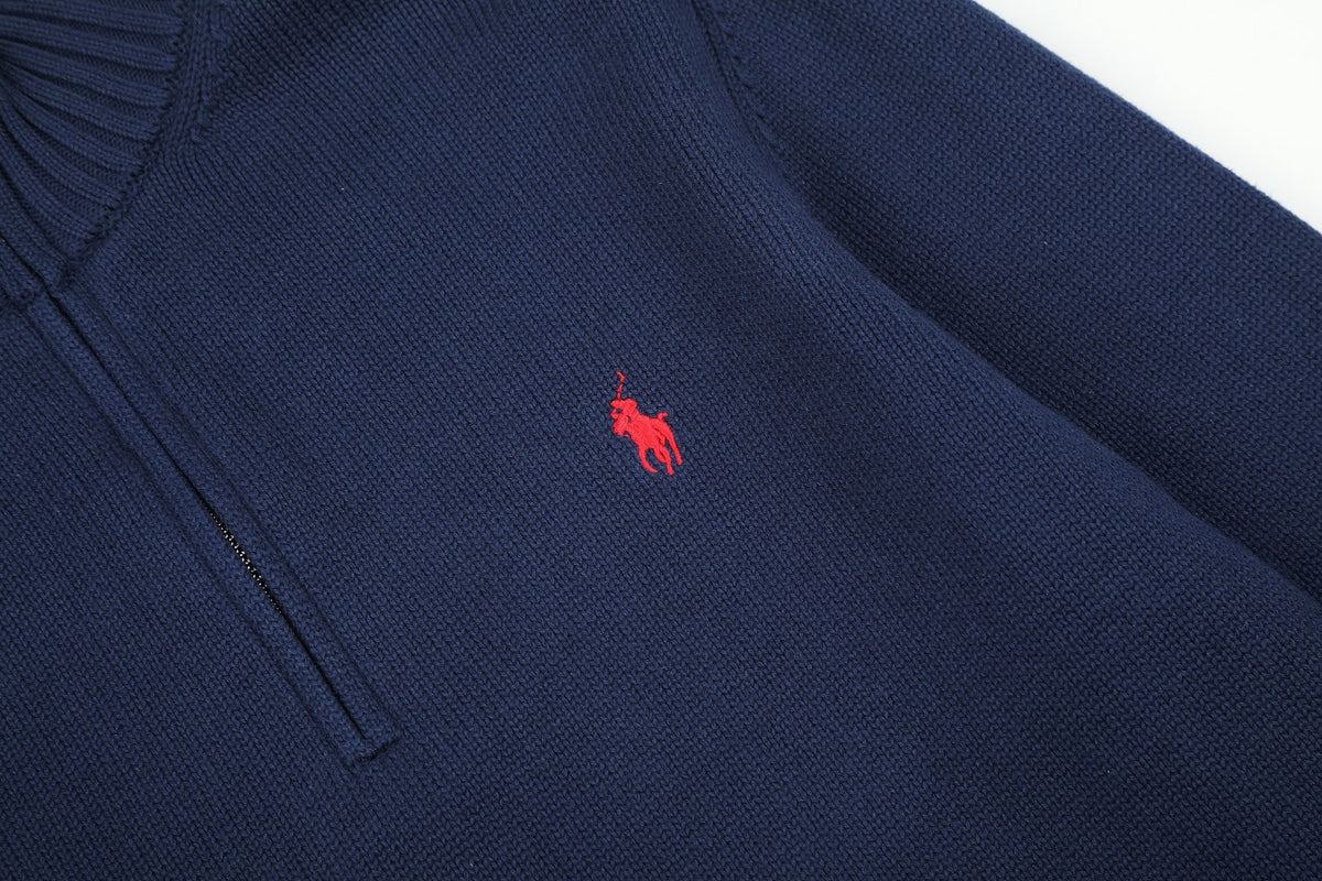 Ralph Lauren Yarım Fermuarlı Örme Kazak UNISEX
