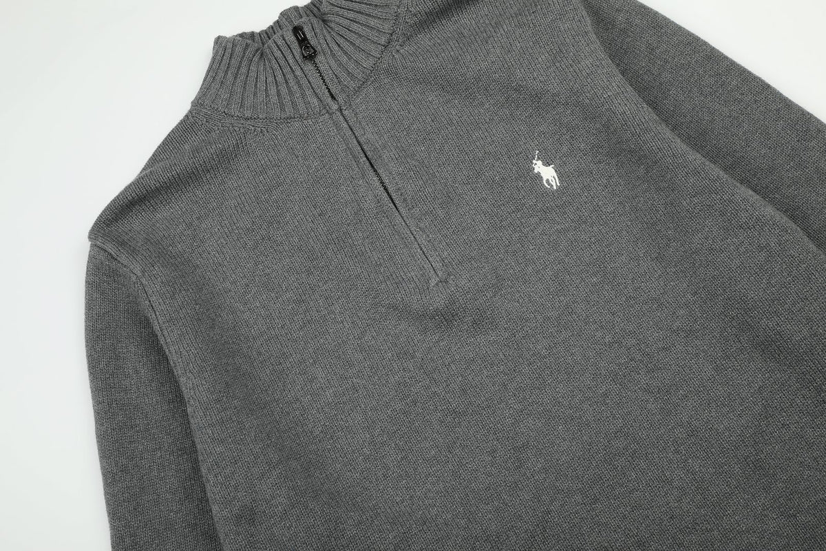 Ralph Lauren Yarım Fermuarlı Örme Kazak UNISEX