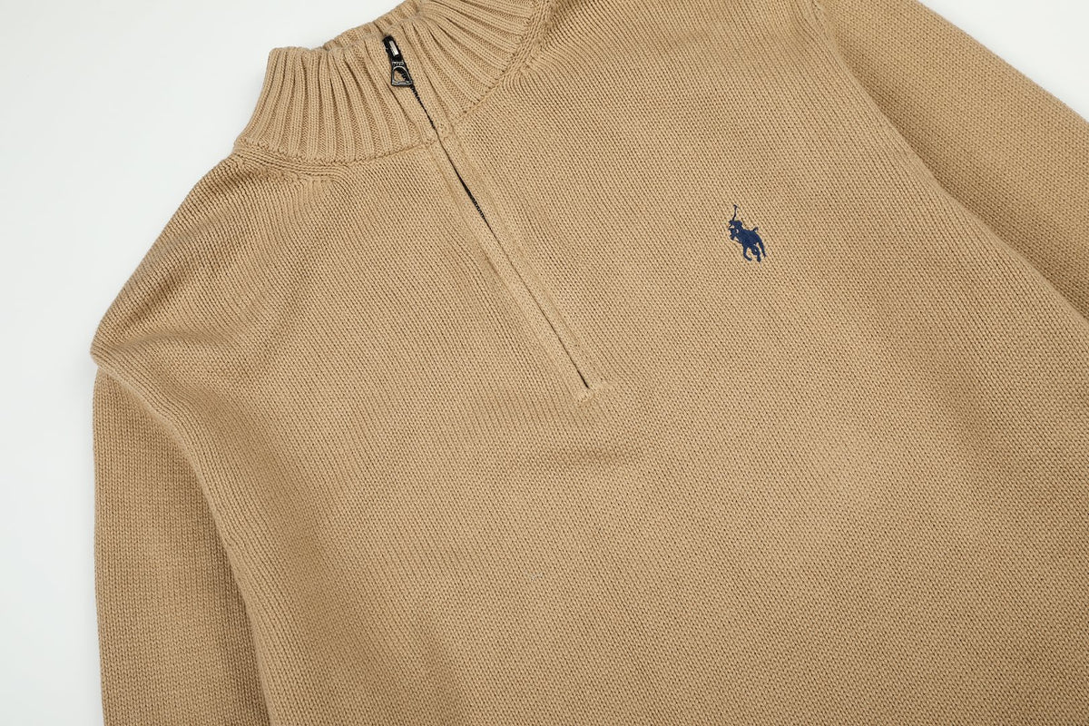 Ralph Lauren Yarım Fermuarlı Örme Kazak UNISEX