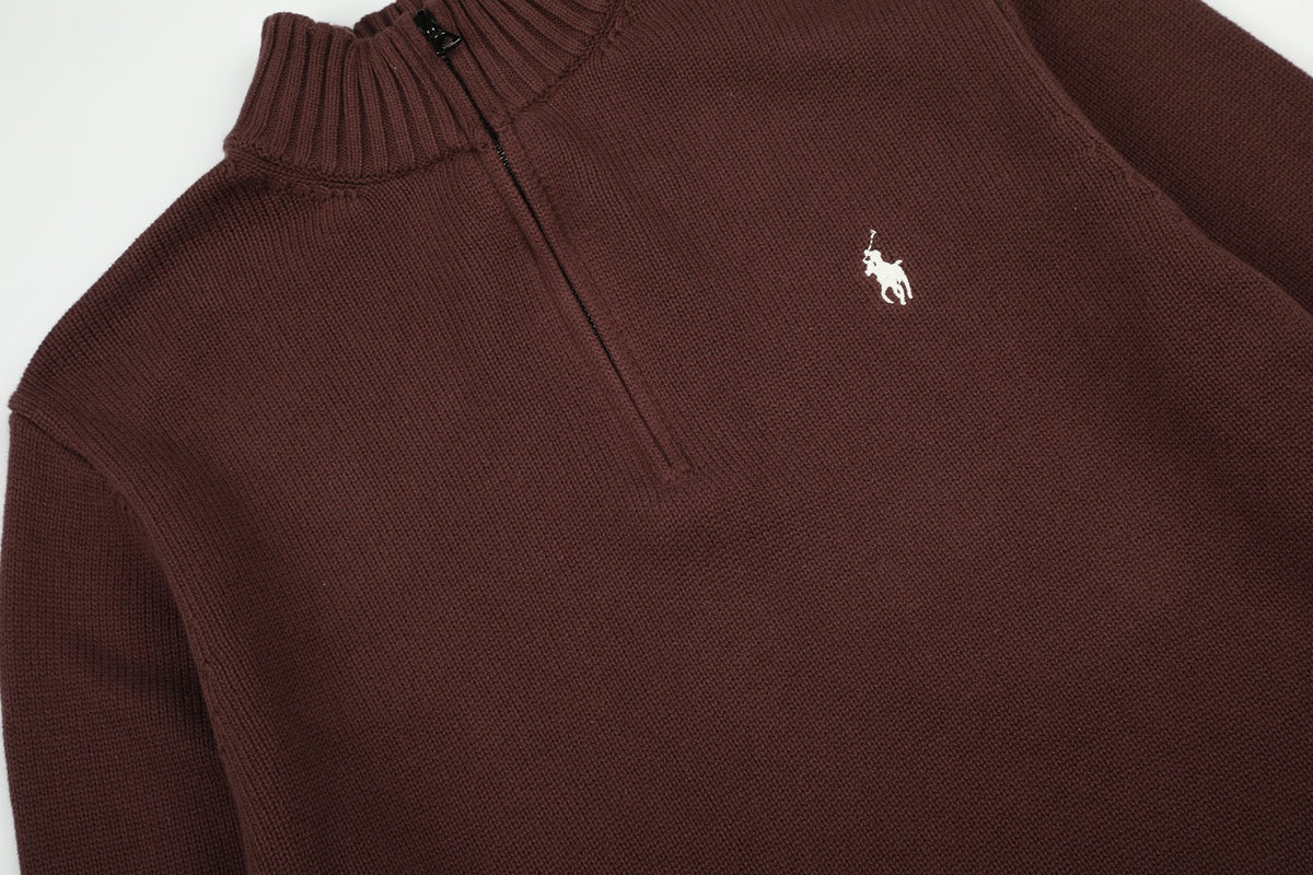 Ralph Lauren Yarım Fermuarlı Örme Kazak UNISEX