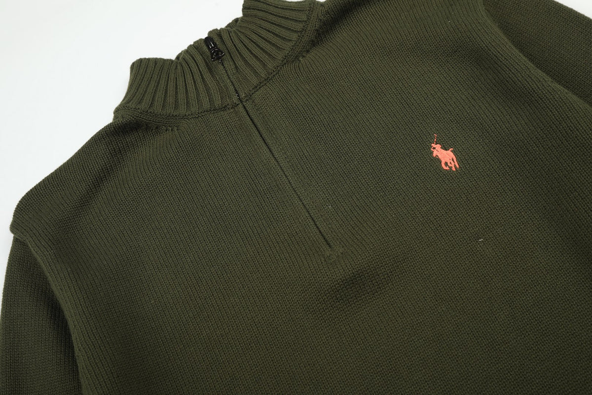 Ralph Lauren Yarım Fermuarlı Örme Kazak UNISEX