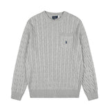 Ralph Lauren Cepli, Bisiklet Yaka, Saç Örgü Kazak