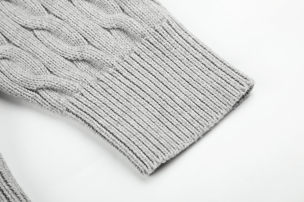 Ralph Lauren Cepli, Bisiklet Yaka, Saç Örgü Kazak