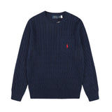 Ralph Lauren Cepli, Bisiklet Yaka, Saç Örgü Kazak