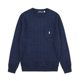 Ralph Lauren Cepli, Bisiklet Yaka, Saç Örgü Kazak